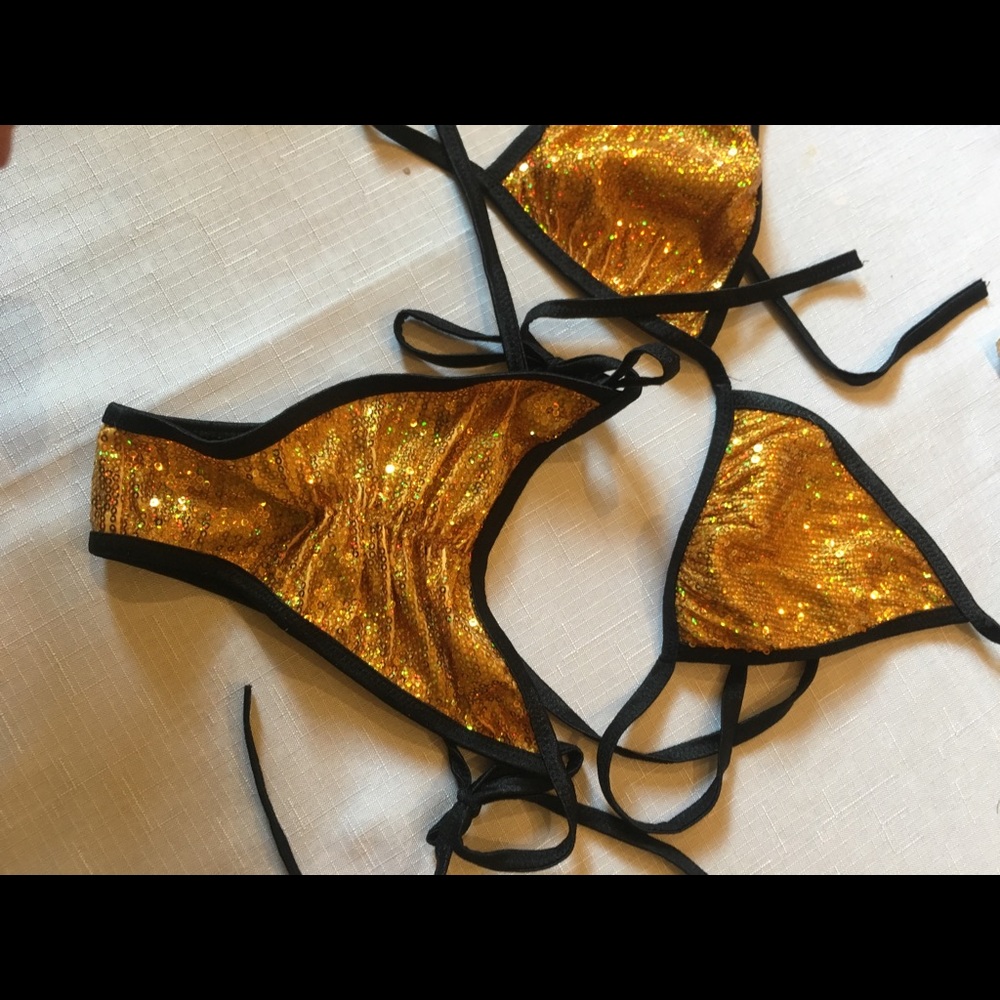 Gold bikini